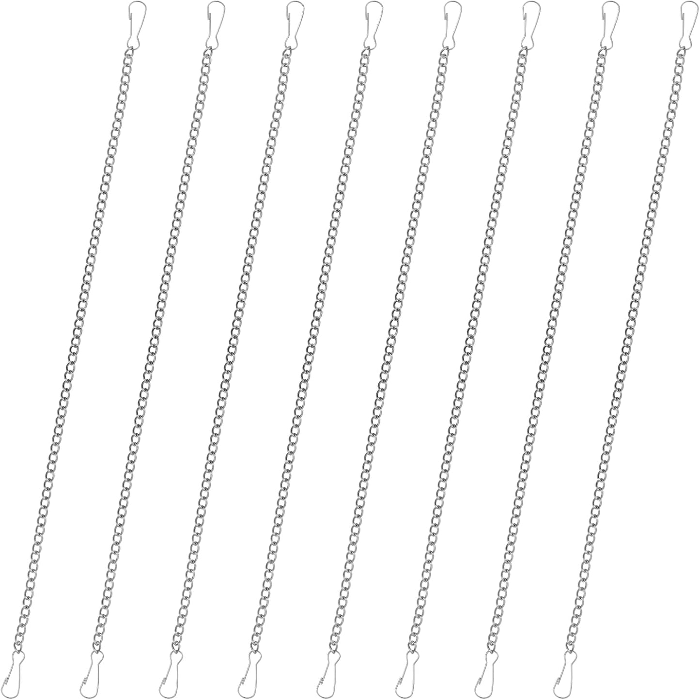 8 Cadenas acero inox 304 20pulg para vidrieras y cuadros