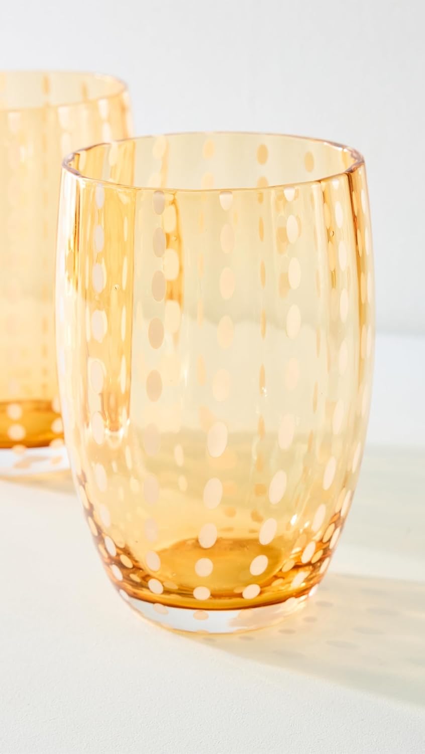 Set 2 Vasos Perle Zafferano Mujer