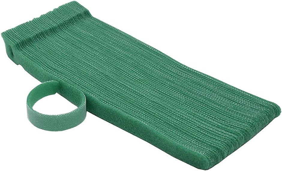 Bridas plástico para plantas gancho bucle 50uds 8pulg verde