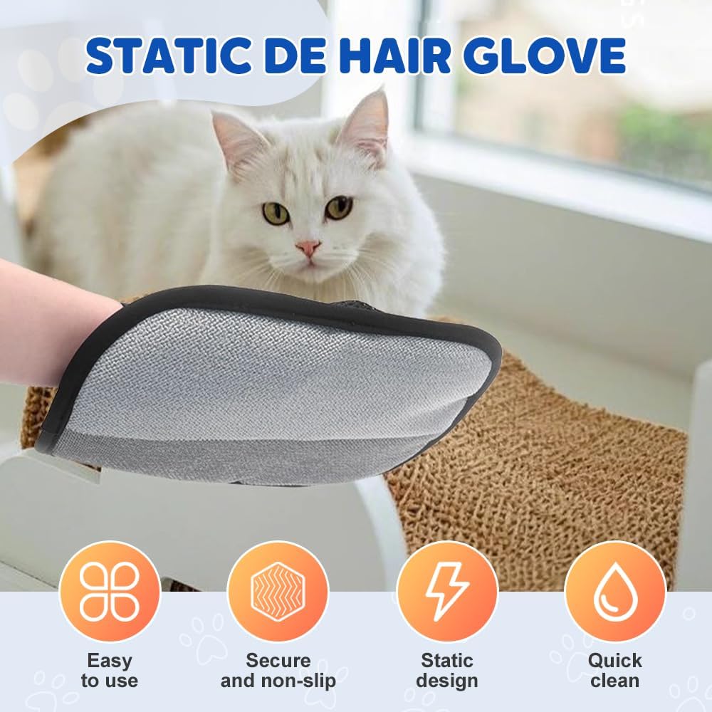 Guantes antipelos electrostáticos para mascotas y muebles
