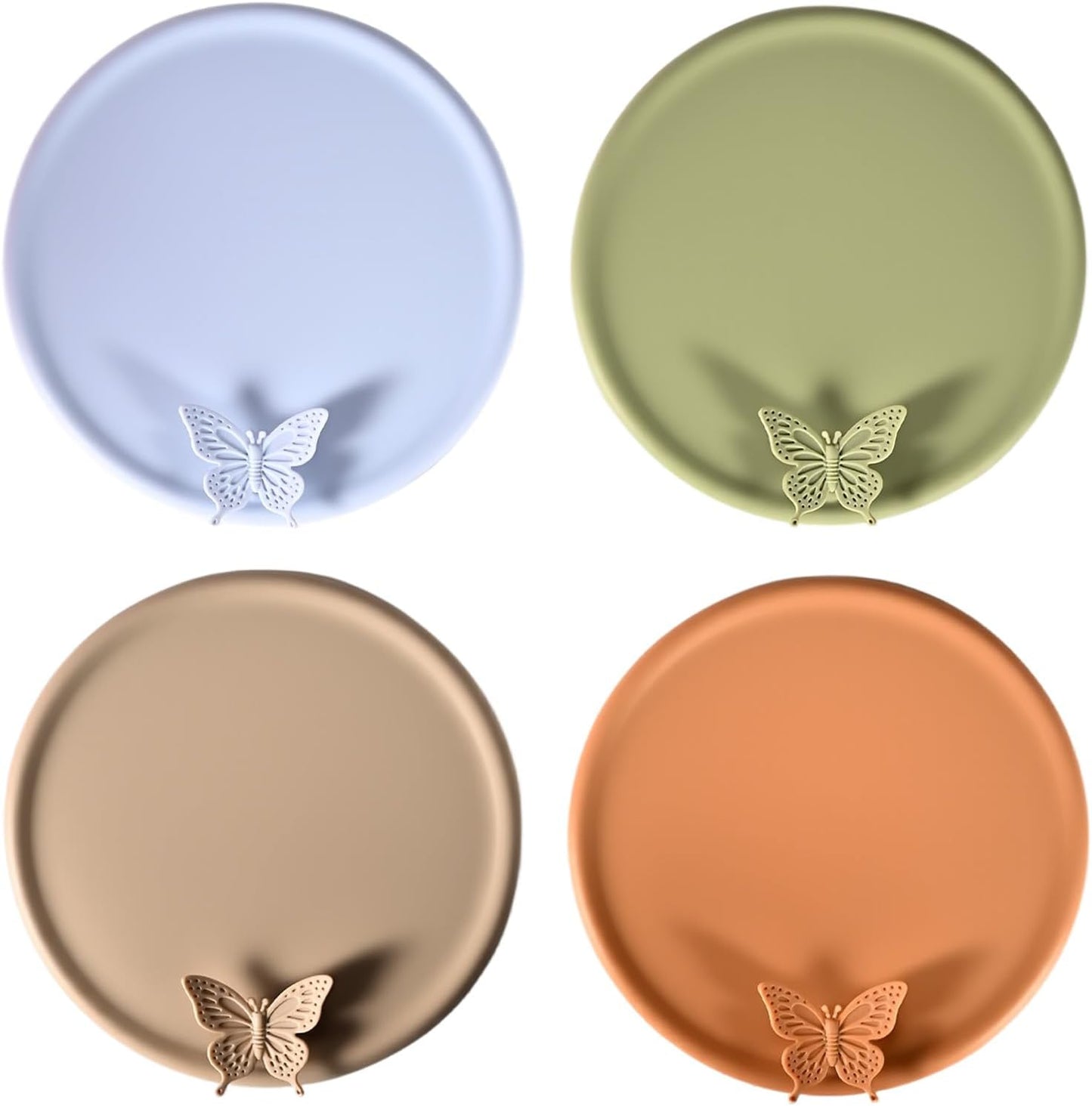 Fundas de silicona multicolor para tazas y teteras, paquete de 4