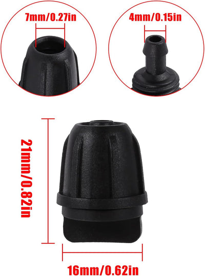 Accesorios riego goteo 1/4 pulg tapones tubo OD 0.250