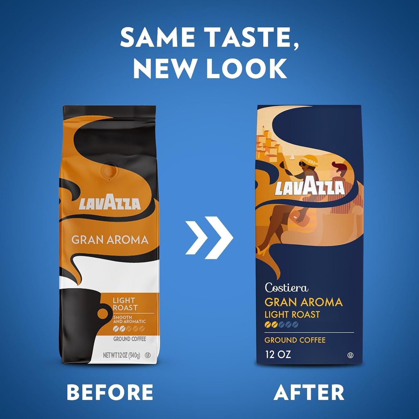 Café molido Lavazza Costiera Gran Aroma 12oz