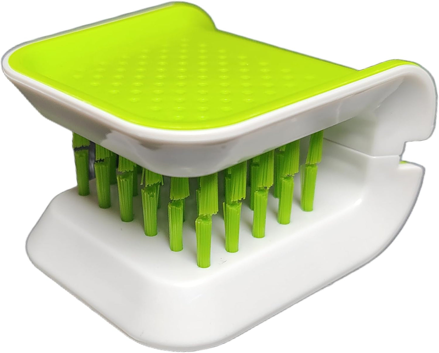 Cepillo limpiador cuchillos cubiertos diseño U retráctil verde
