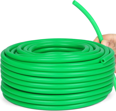 Tubo riego goteo 1/4pulg manguera 75ft blanco verde