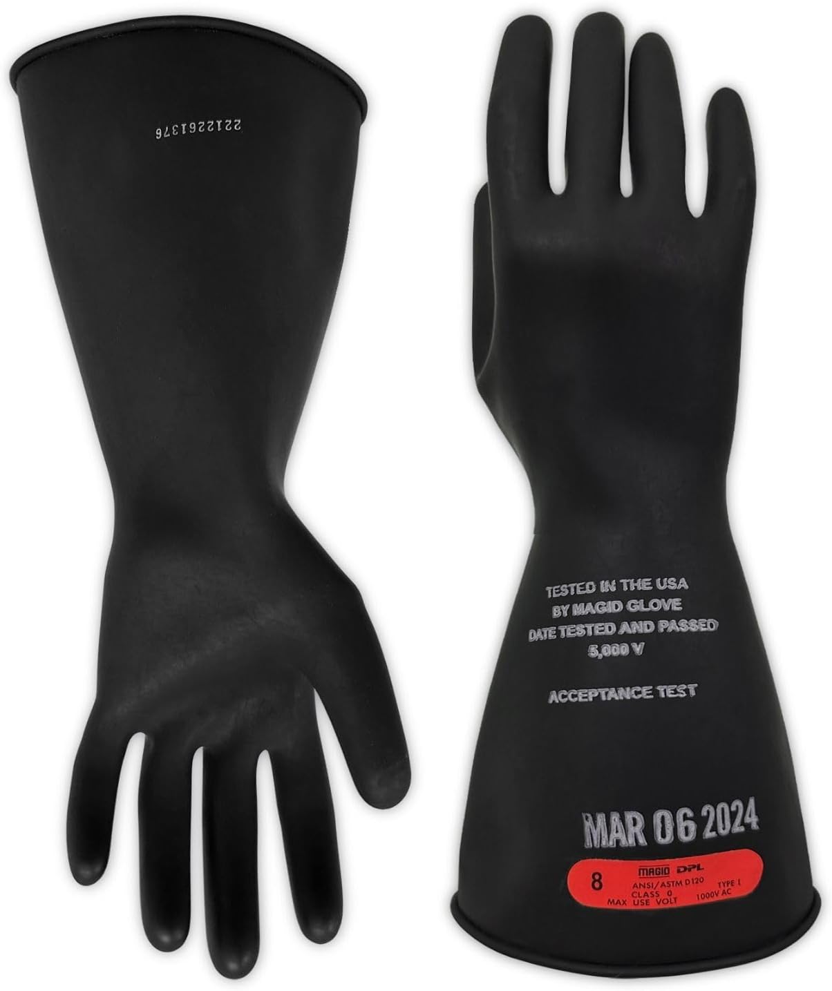 Guantes eléctricos aislantes goma clase 0 ASTM