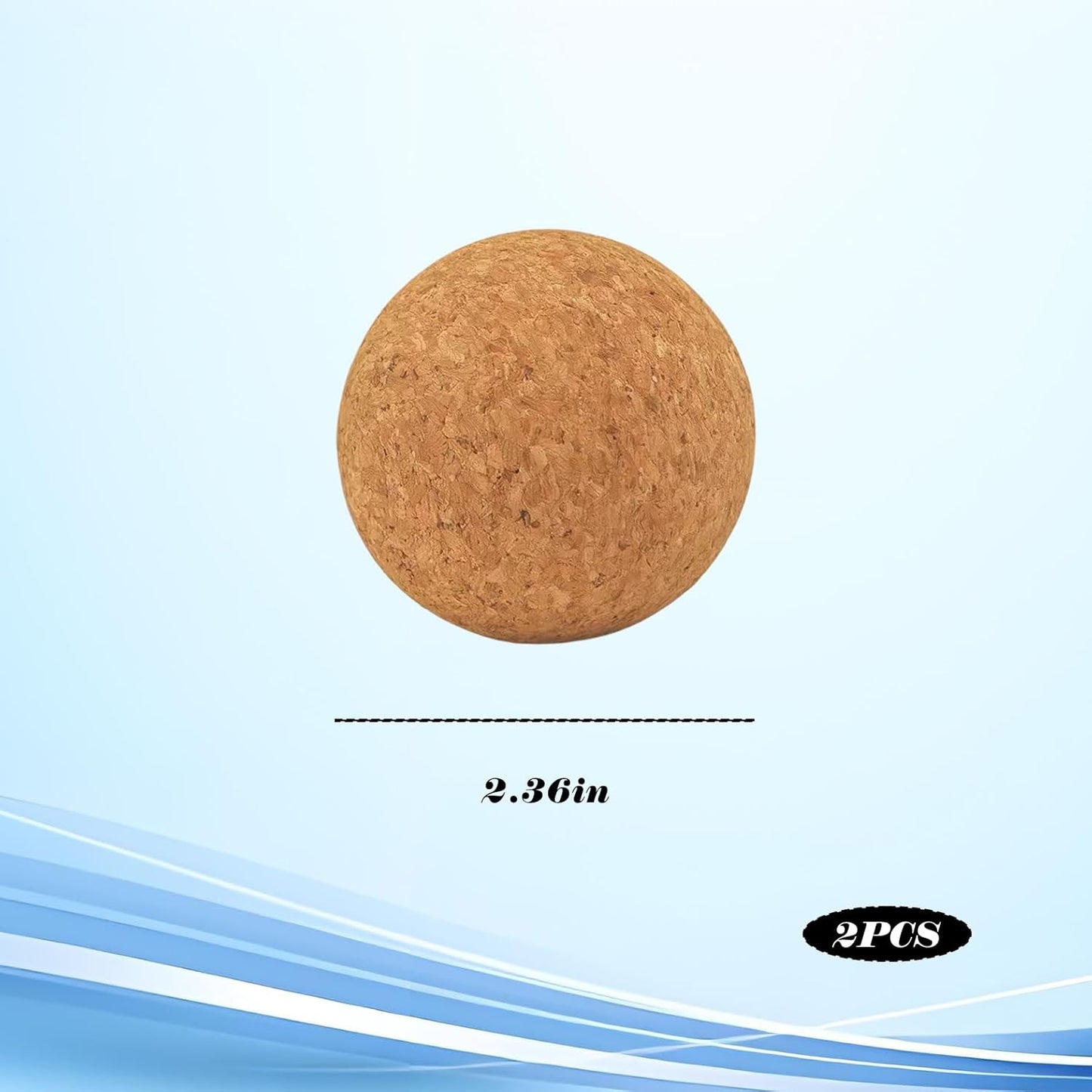 2 Bolas Madera Tapones Corcho para Decantador y Manualidades