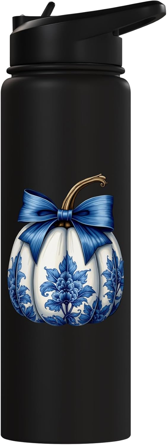 Botella de agua acero inoxidable arco azul coqueta