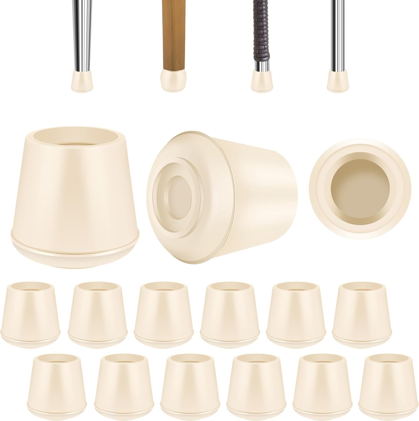 Tapas antideslizantes para patas de silla y taburete