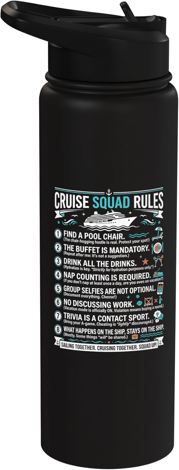 Botella agua acero inox aislada grupo crucero