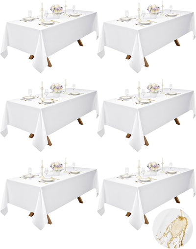 Mantel Blanco 60x120pulg Set 6