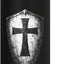 Botella de agua acero inoxidable con emblema de cruz Templar