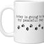 Taza cerámica blanca para día tranquilo