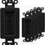 Cepillo decorativo para paso con inserto pared set 5 negro