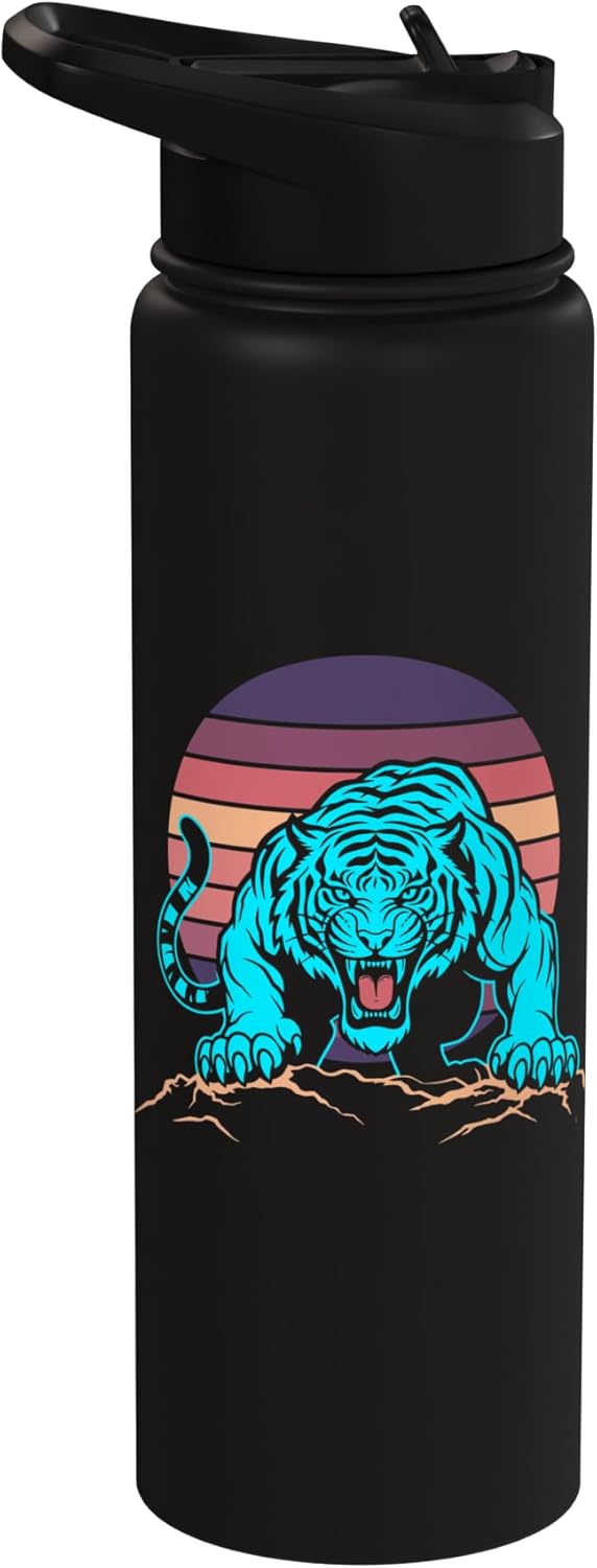 Bottella de agua acero inoxidable con estampado de vida silvestre