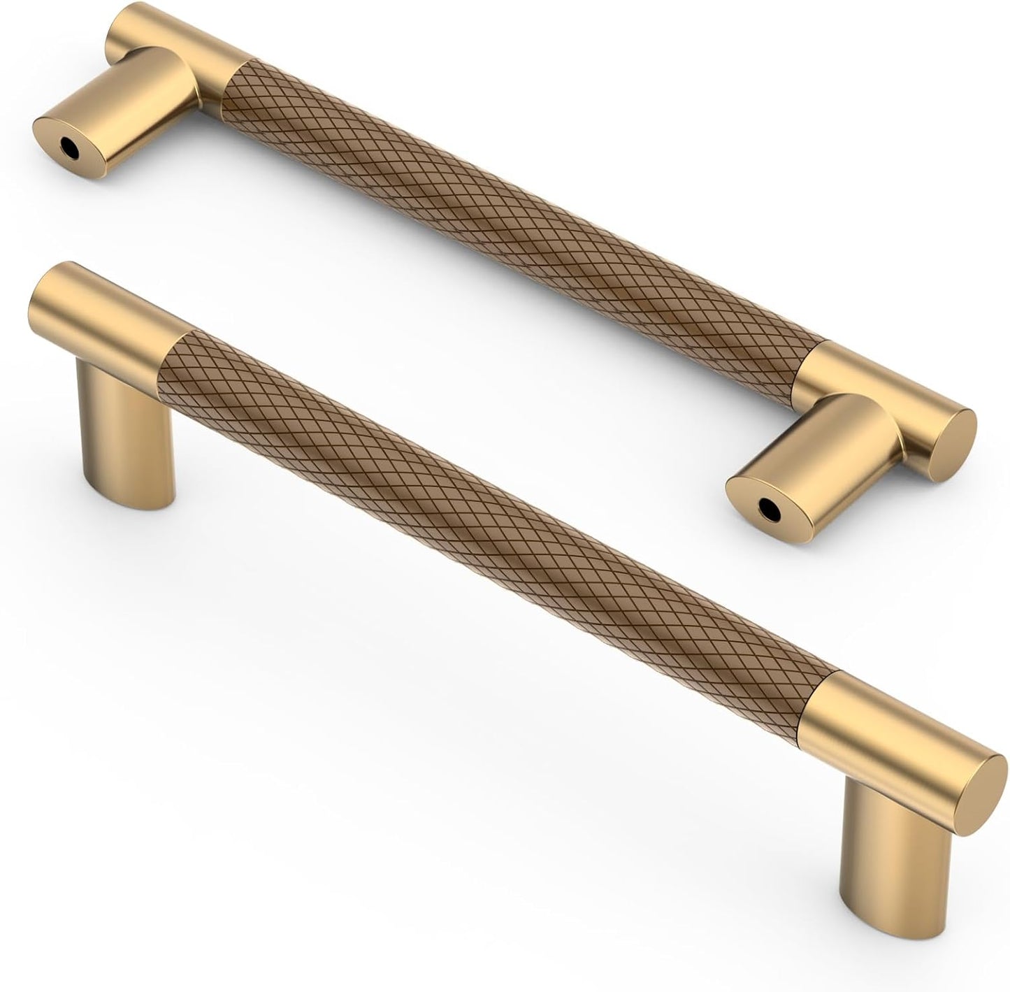 10 Tiradores Gabinete Cocina 5pulg Marrón Bronce Champán 4496A