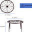 3 Soportes Hierro Inox 9pulg para Macetas Interior Exterior