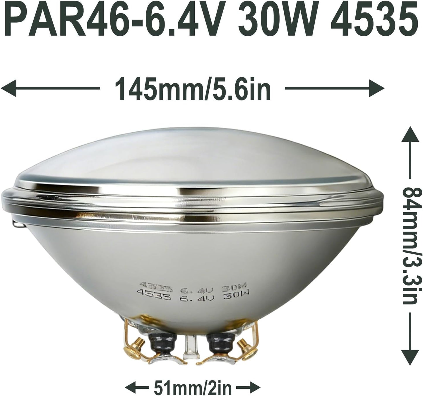 Bombilla Halógena PAR46 6.4V 30W Lámpara Caliente