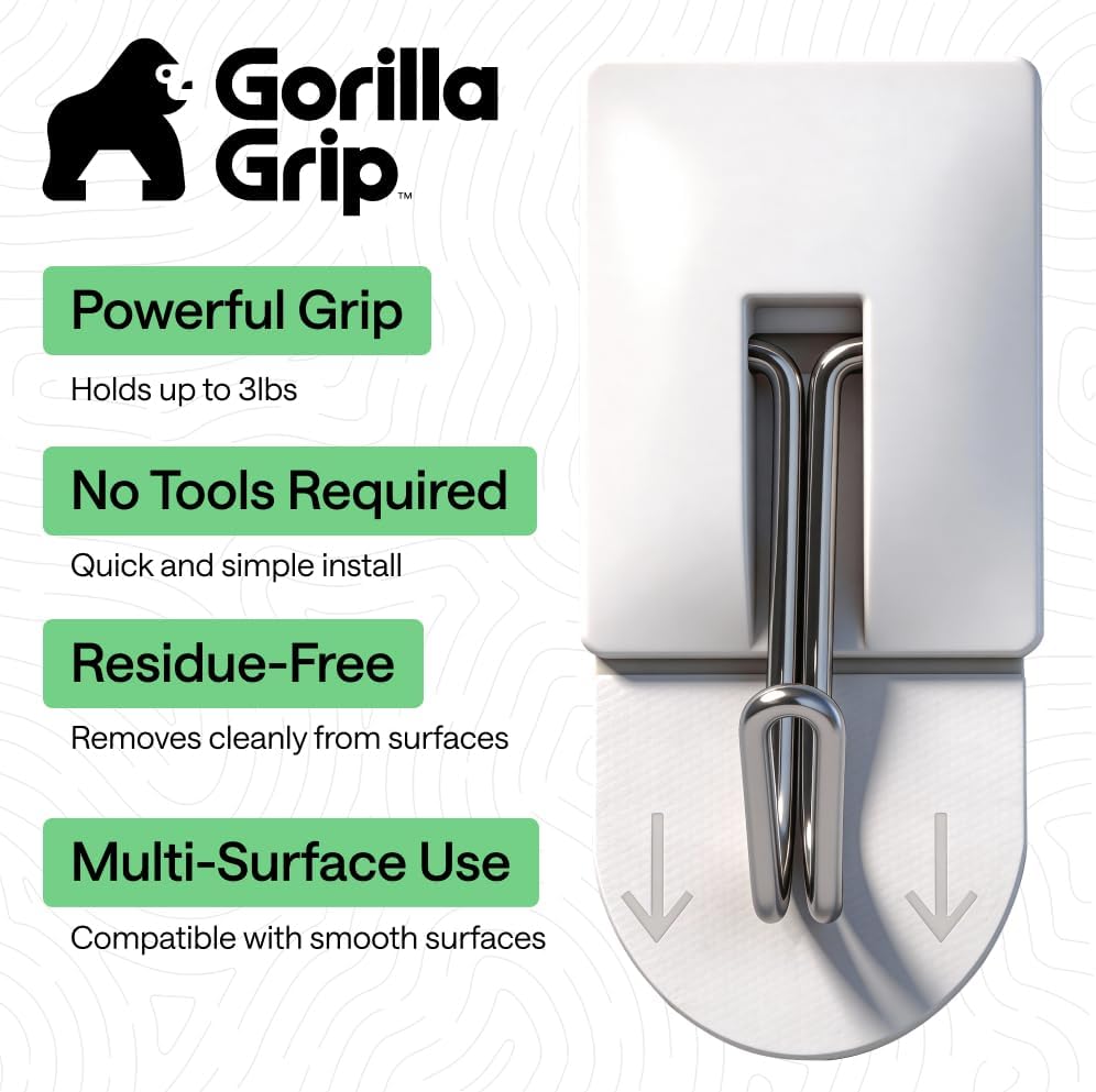 Ganchos adhesivos potentes para colgar 3lb cocina baño