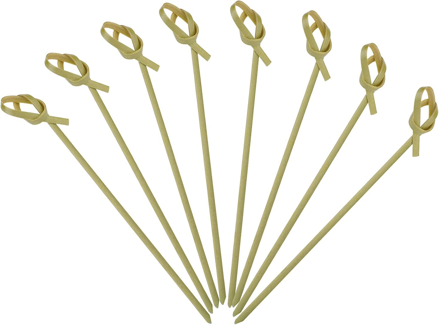 200 Palillos Bambú 4.7pulg para Aperitivos y Fiesta