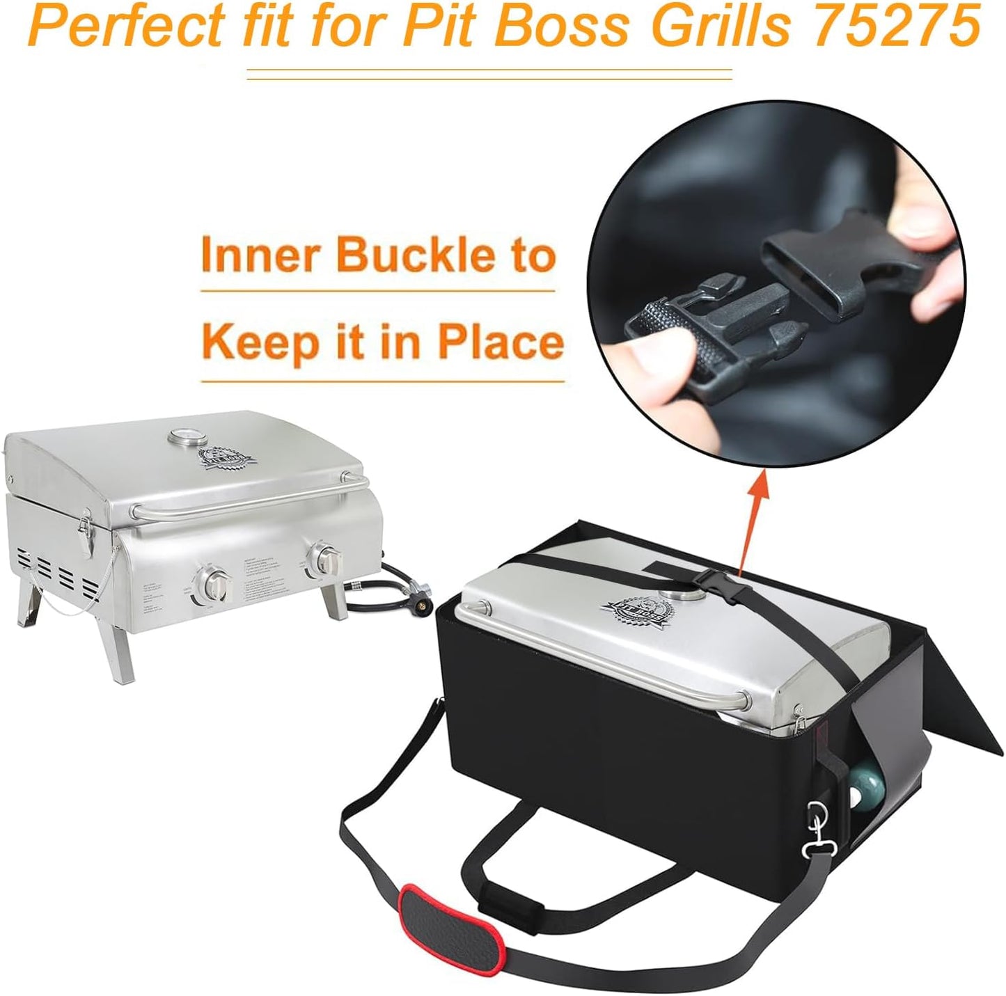 Bolsa transporte parrilla Pit Boss 600D portátil
