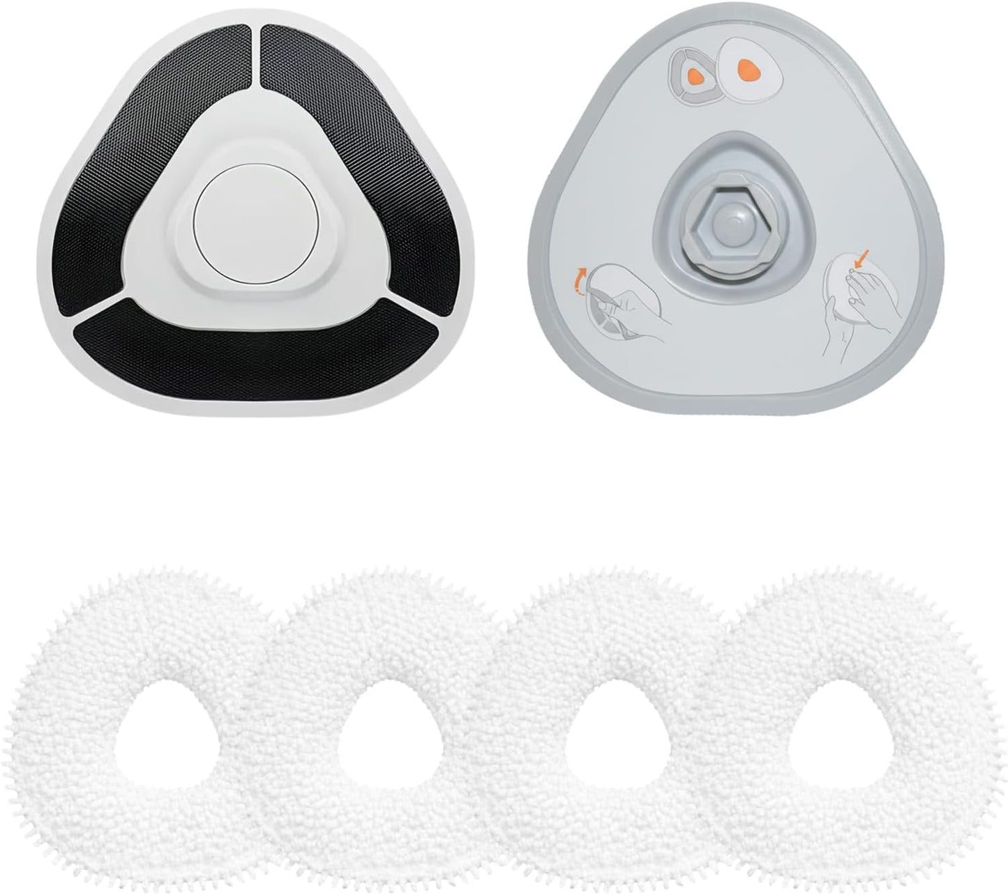 2 Soportes y 4 Almohadillas para Trapeador Narwal