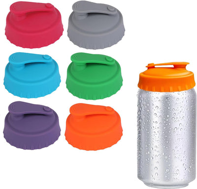 Tapas reutilizables de silicona para latas de refresco y jugo