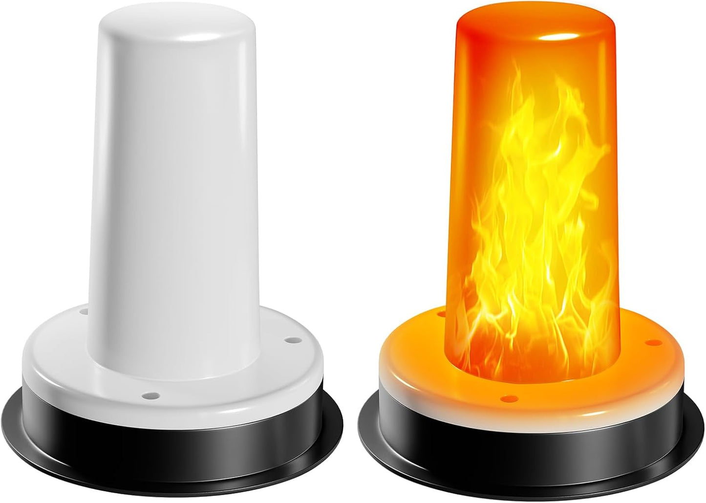 Pack 2 Lámparas Solares Repuesto Con Llama Parpadeante