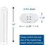 Bombilla repuesto Flowtron BK-40D tipo U 10pulg 32W 4pines