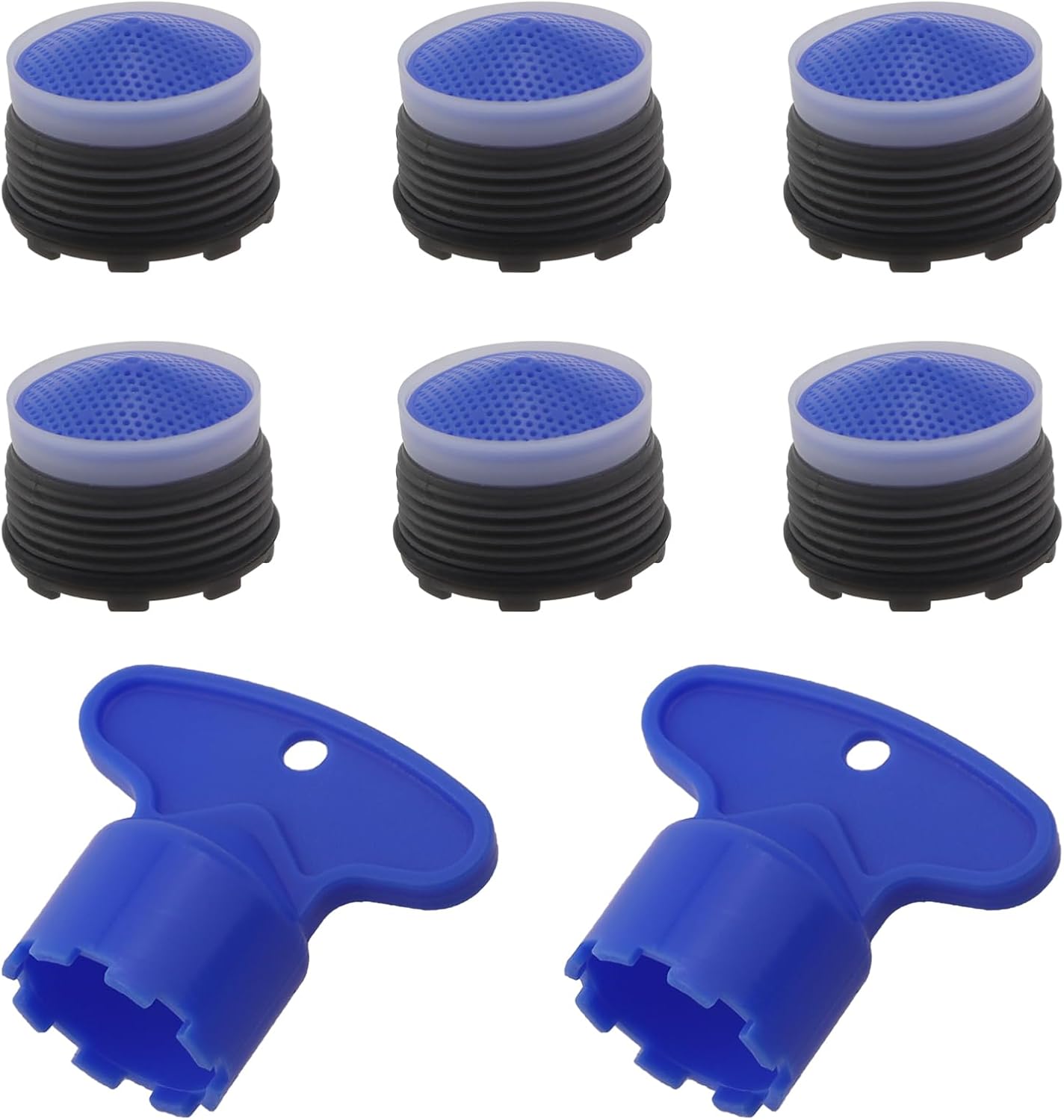 Set 6 Aireadores Grifo M18.5 Filtro Azul con Herramientas