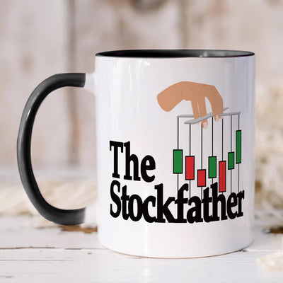 Taza de café divertida para comerciantes de acciones y entusiastas de la inversión