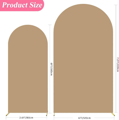 Funda arco boda 7.2ft Spandex caqui 6ft ajustado juego 2