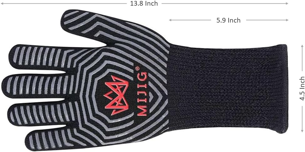 Guantes barbacoa silicona antideslizante certificado EN407