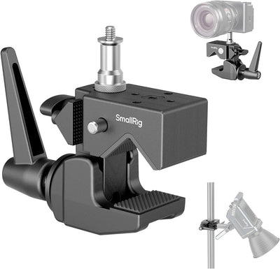 Kit abrazaderas carga 15kg para iluminación estudio