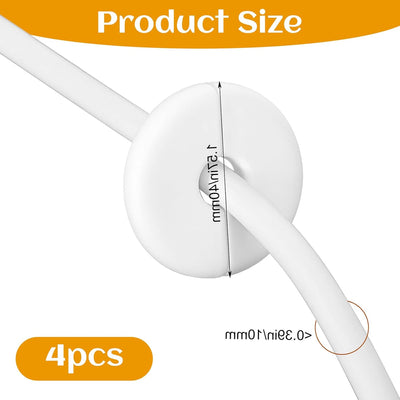 Set 4 Pasadores para Cables Ethernet Pared