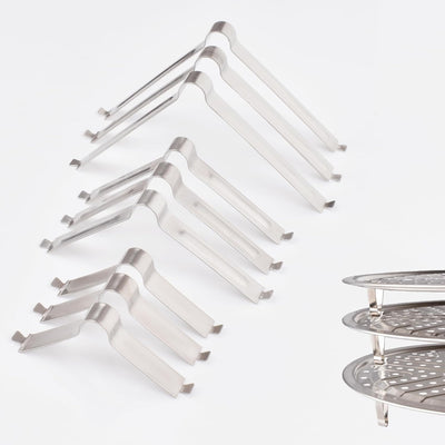 Pies soporte estante vapor set 3 pzas 1.5-3pulg acero inox