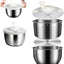 Hilandero de ensalada acero inoxidable 6L multiusos con tapa PP