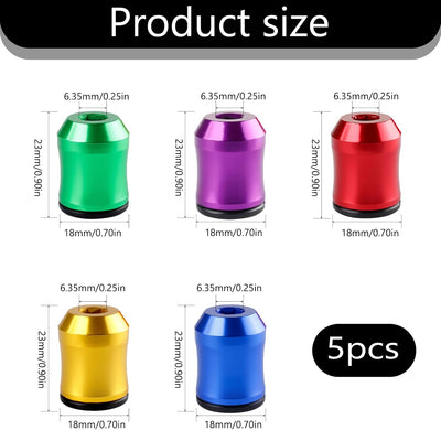 5 Anillos Magnéticos Fuertes Soporte 0.25pulg Antideslizante