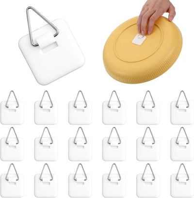 30 ganchos adhesivos para pared sin clavos de 1.25 pulgadas