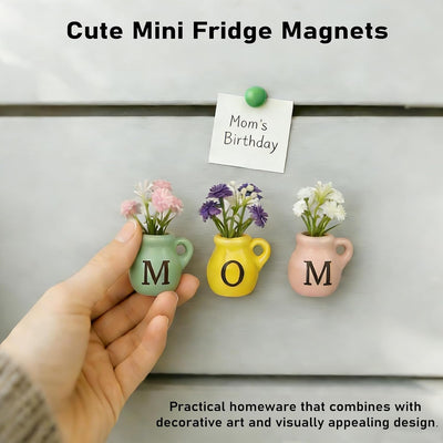Regalos de cumpleaños para mamá, imanes de cerámica y jarrones pequeños
