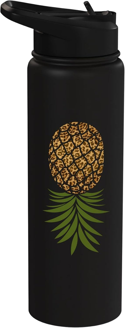 Vaso térmico acero inox con estampado leopardo