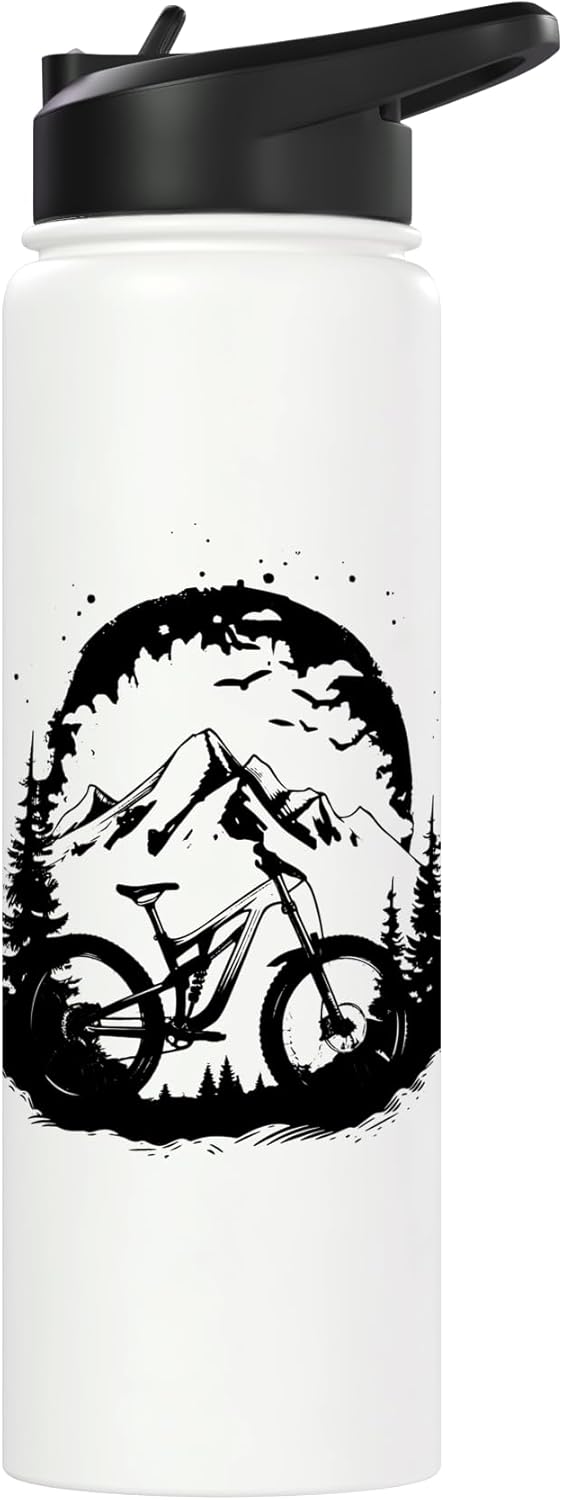 Botella agua térmica acero inox para bicicleta