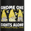 Botella de agua aislada de acero inoxidable Gnome One Fights Alone Amarilla