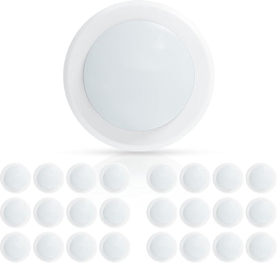 Luz LED disco 6pulg empotrado techo 16.5W 1000lm blanco brillante