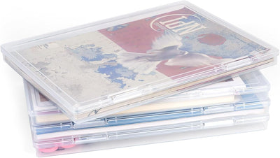 Caja almacenamiento fotos 11.5x8.5pulg 4uds organizador manualidades