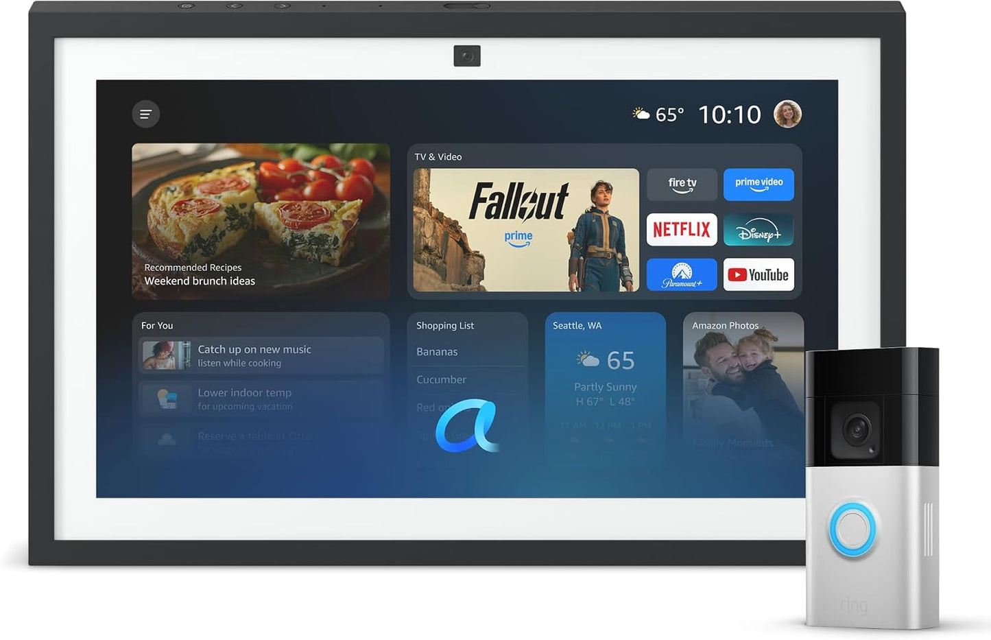 Echo Show 15 con Ring Doorbell Plus