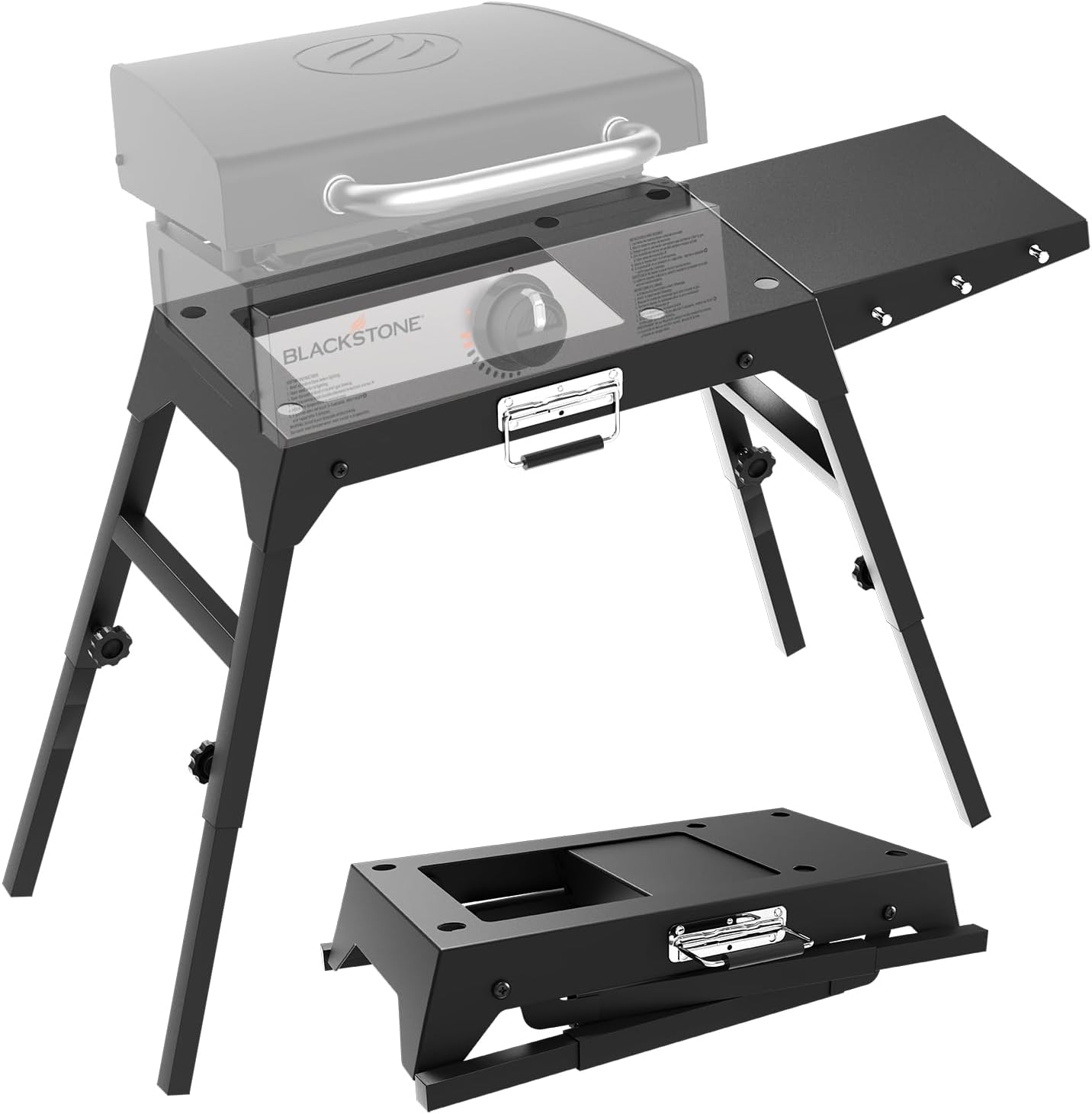 Soporte plegable parrilla Blackstone 17-22pulg patas ajustables