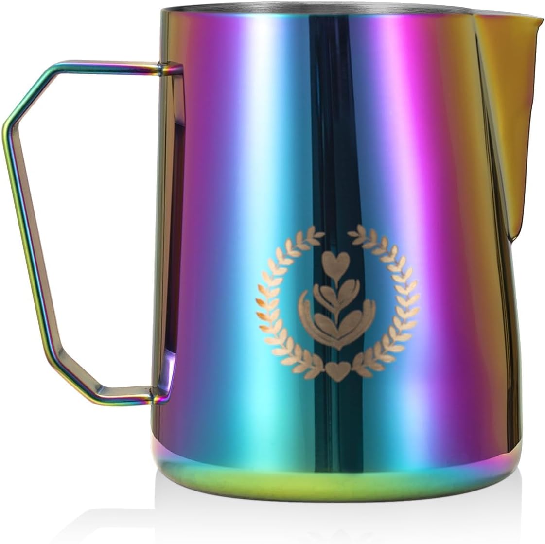 Jarra espuma leche acero inox mango ergonómico