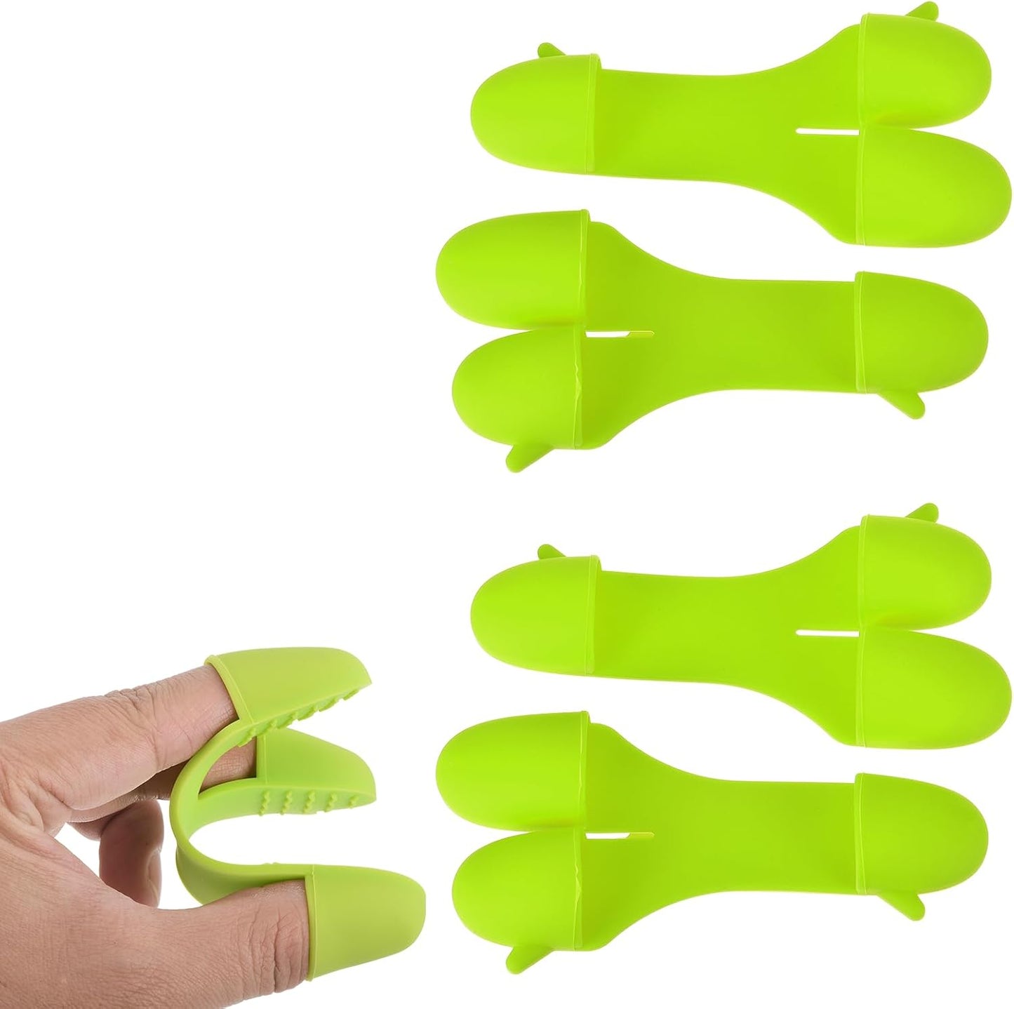 Guantes Silicona Hornear Cocina Verde 4.6x2.2pulg