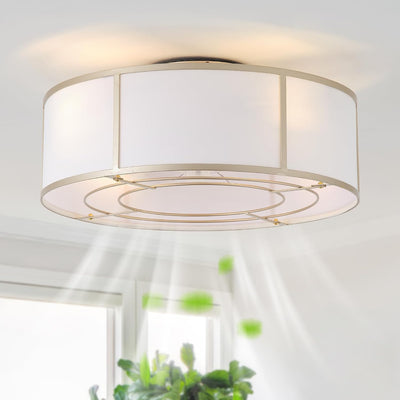 Ventilador techo enjaulado 20pulg luces 6 velocidades
